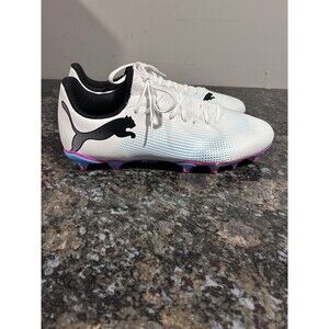 Mens Size 10 White Puma Future 7 Play FG/AG Soccer Cleats 107723-01 NEW
